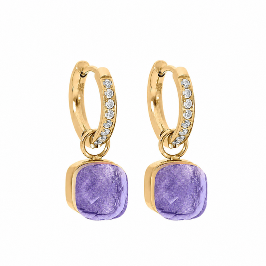 Qudo Firenze Earrings Lavendel