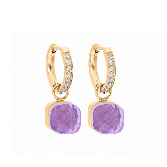 Qudo Firenze Earrings Lilac