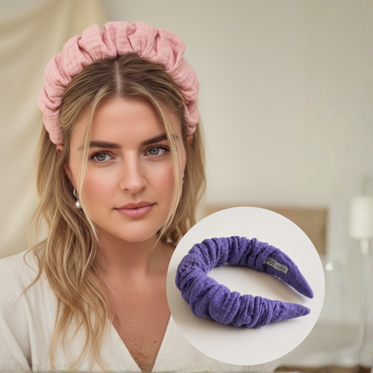 Muslin headband Lavendel