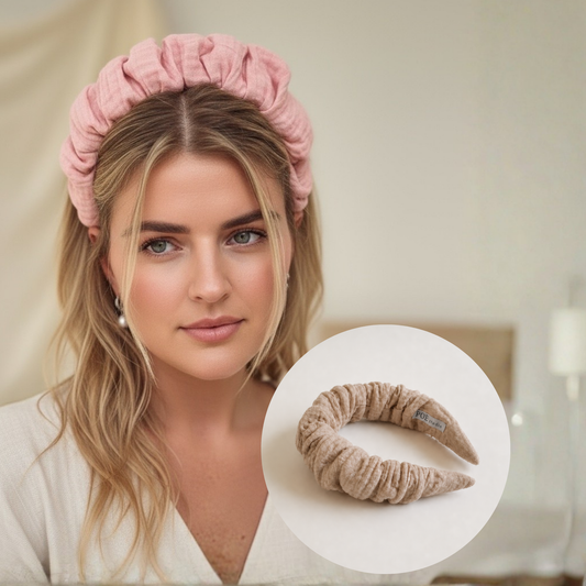 Muslin headband Soft Sand
