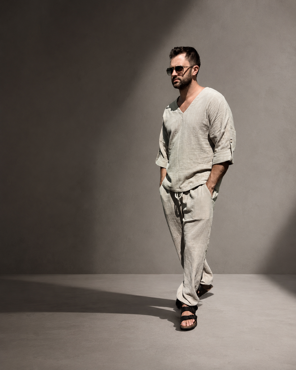 Meeste set - Sage Cotton