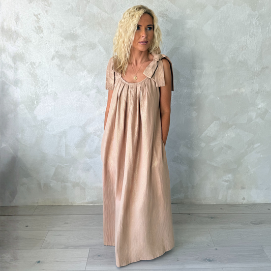 Muslin Travel Dress Soft Sand