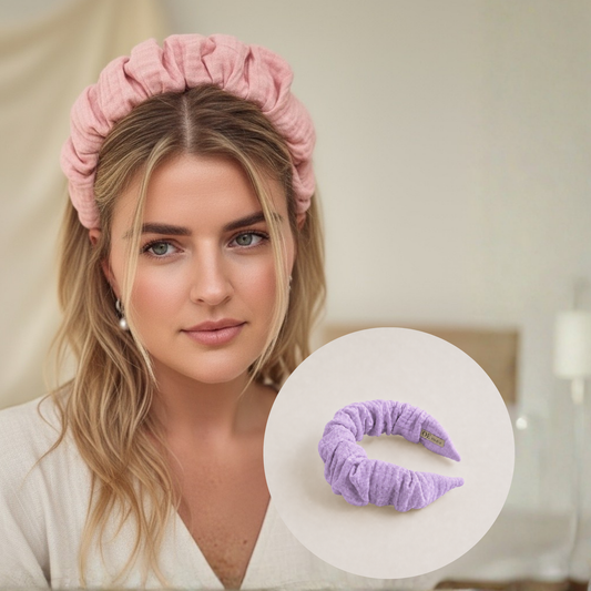 Muslin headband Lilac
