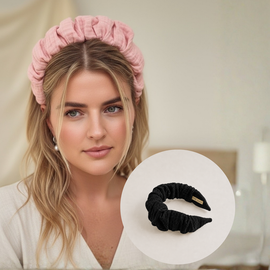 Muslin headband Black