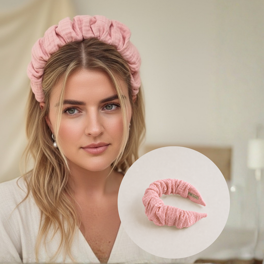 Muslin headband Rose