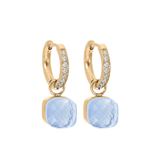 Qudo Firenze Earrings Powder Blue