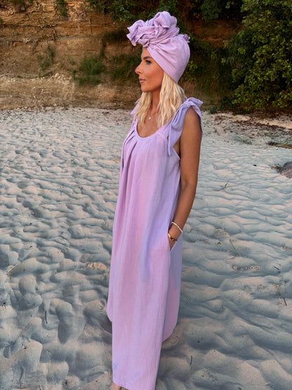 Muslin Travel Dress Lilac