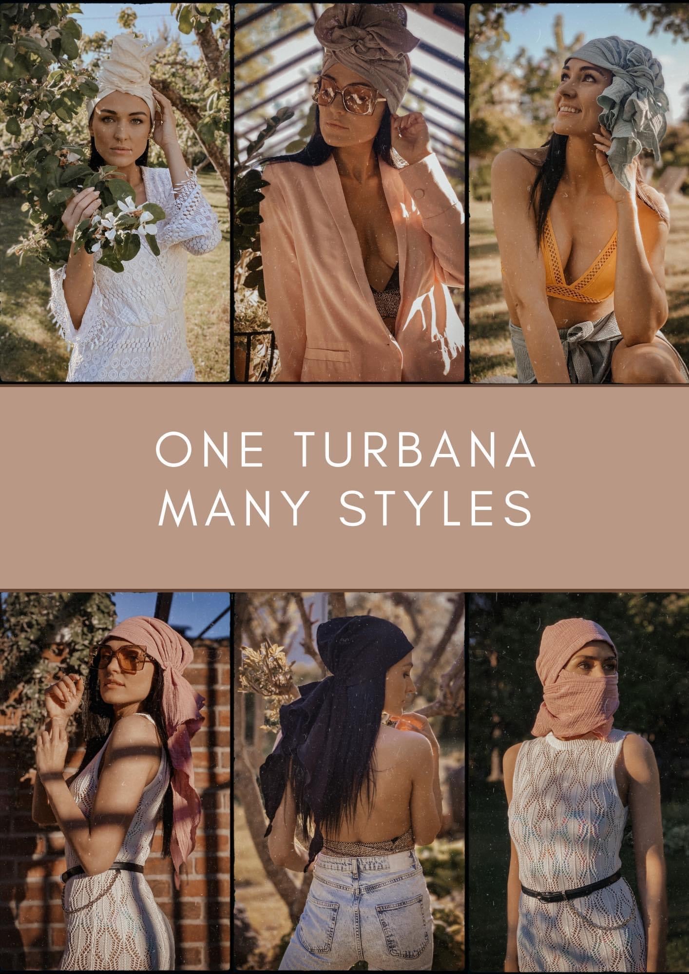 Muslin Turbana Black