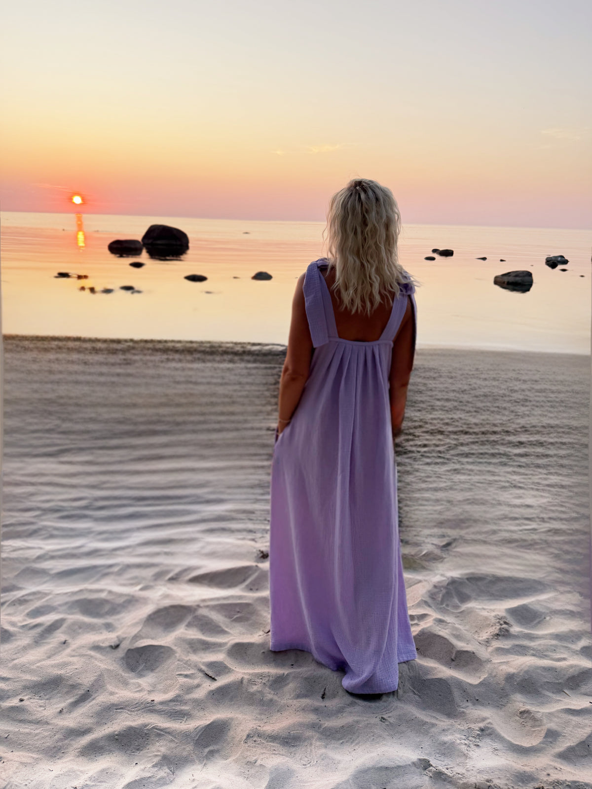 Muslin Travel Dress Lilac