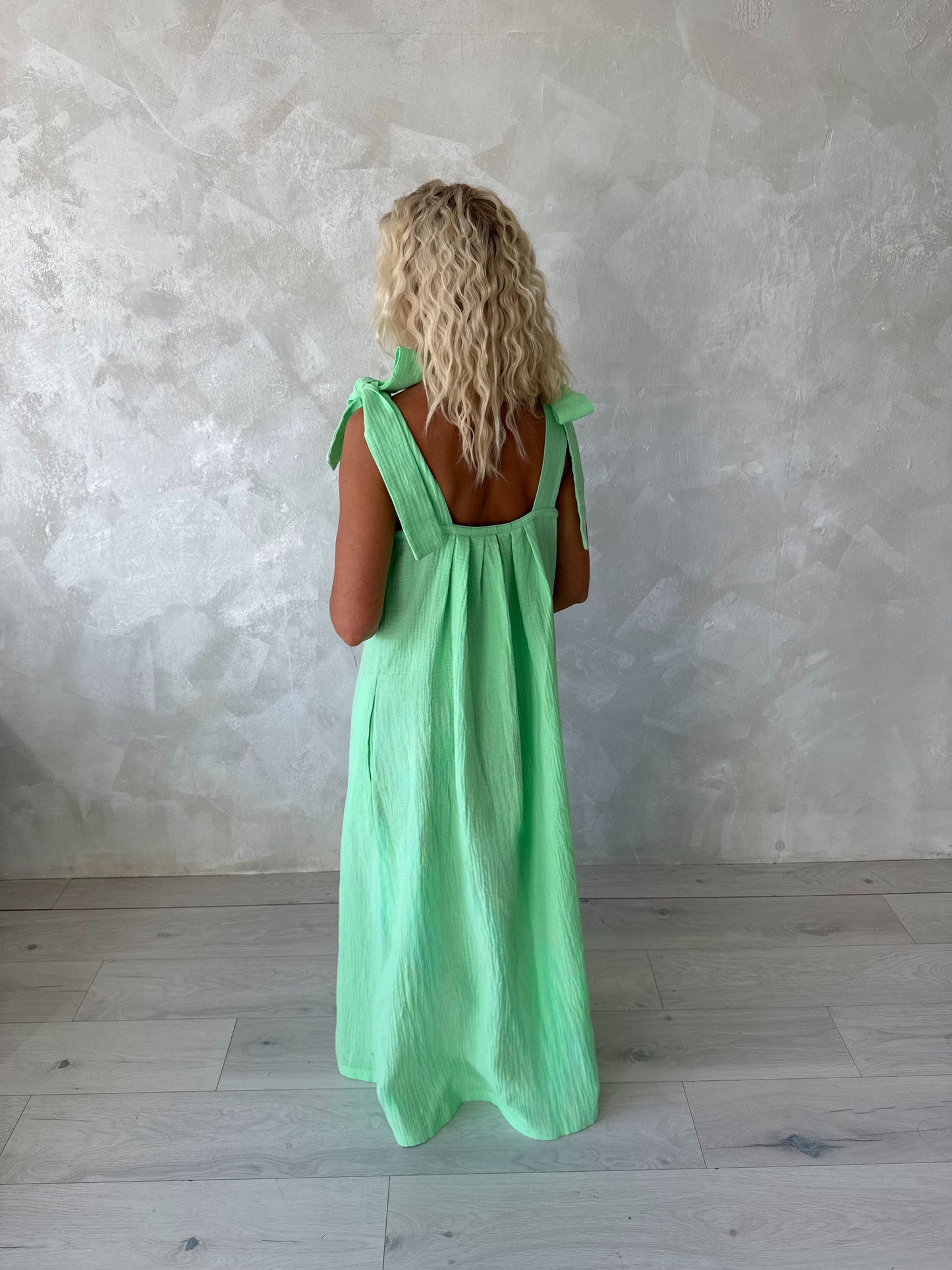 Musliinist suve- ja reisikleit Light Lime