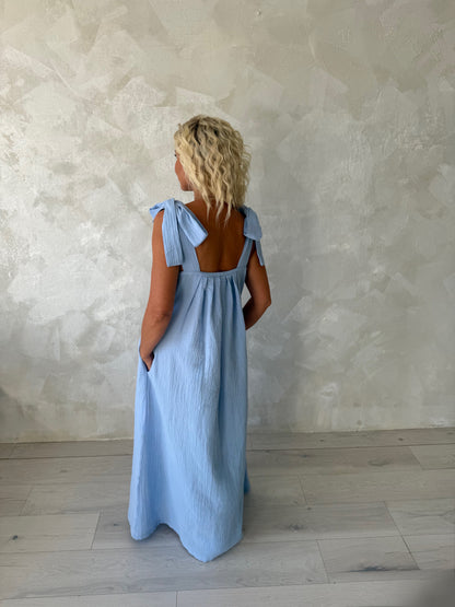 Musliinist suve- ja reisikleit Powder Blue