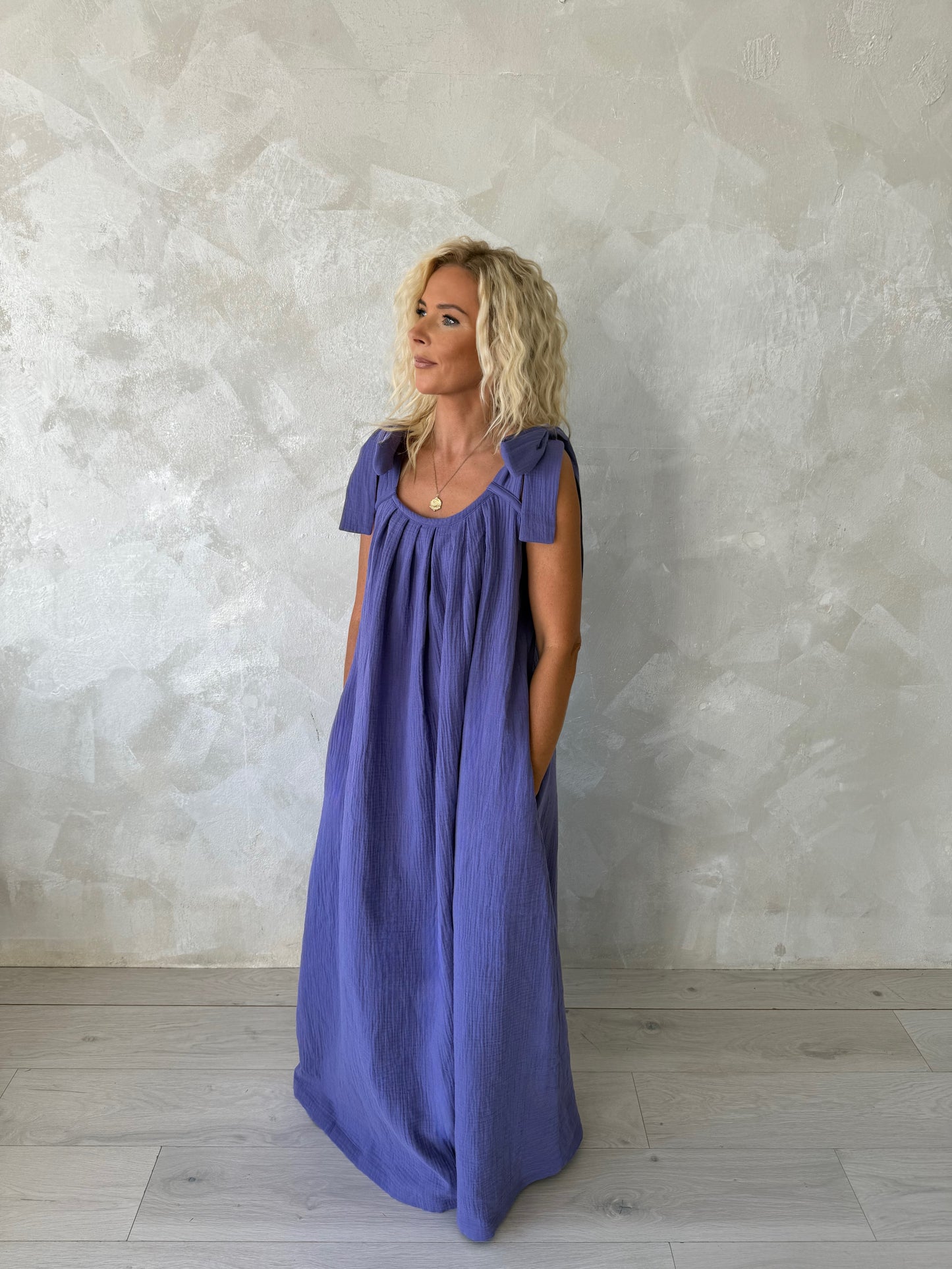 Muslin Travel Dress Lavendel