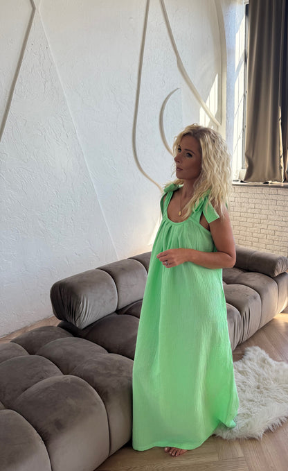 Musliinist suve- ja reisikleit Light Lime