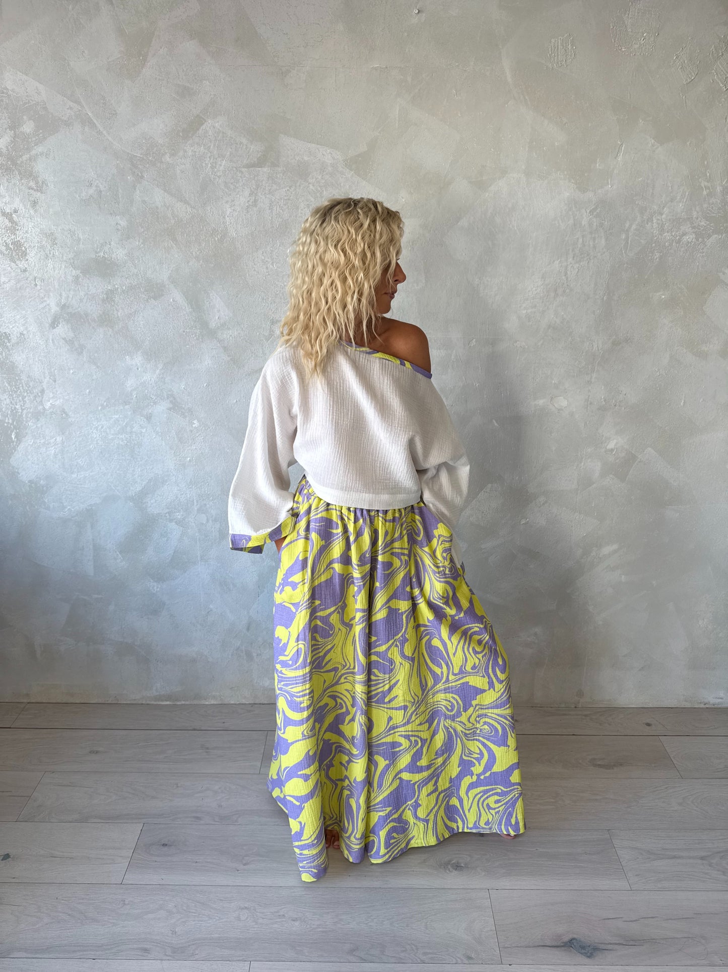 The Muslin Flow Set - Amalfi Lilac