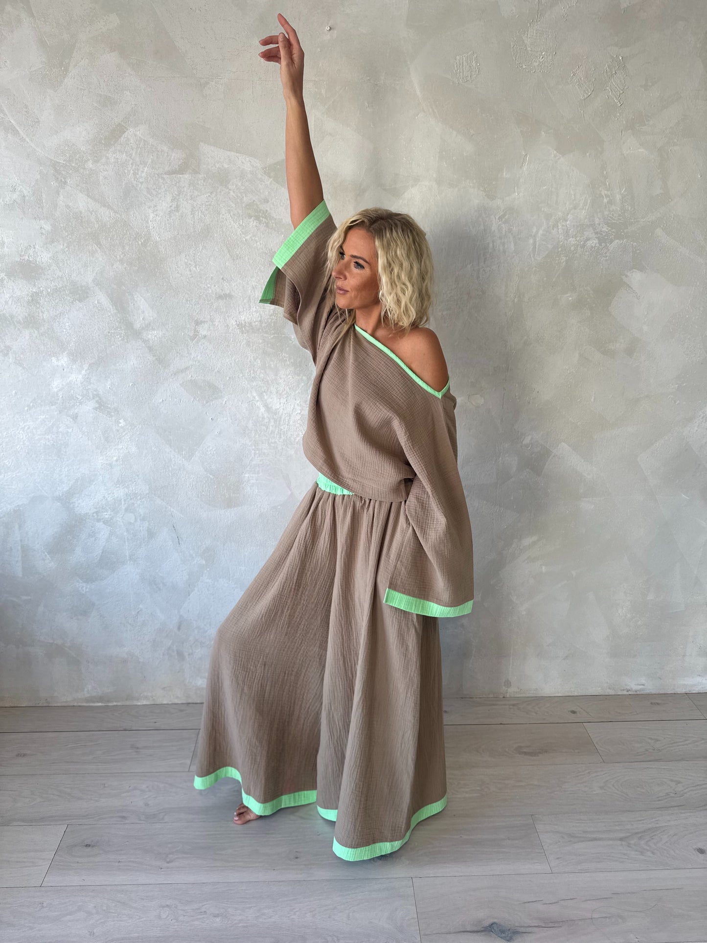 The Muslin Flow Set - Sand Lime