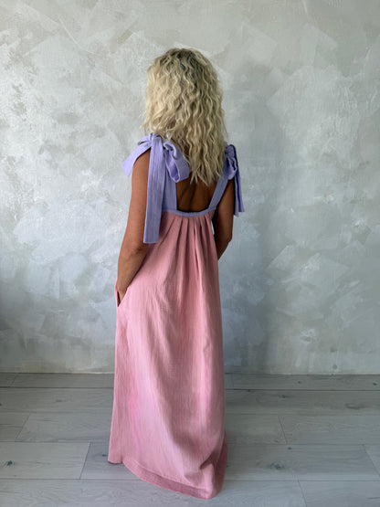 Musliinist suve- ja reisikleit Lilac Rose