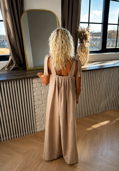 Muslin Travel Dress Soft Sand