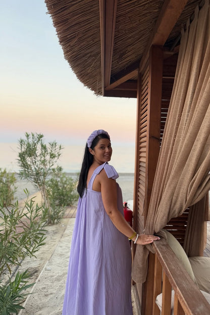 Muslin Travel Dress Lilac