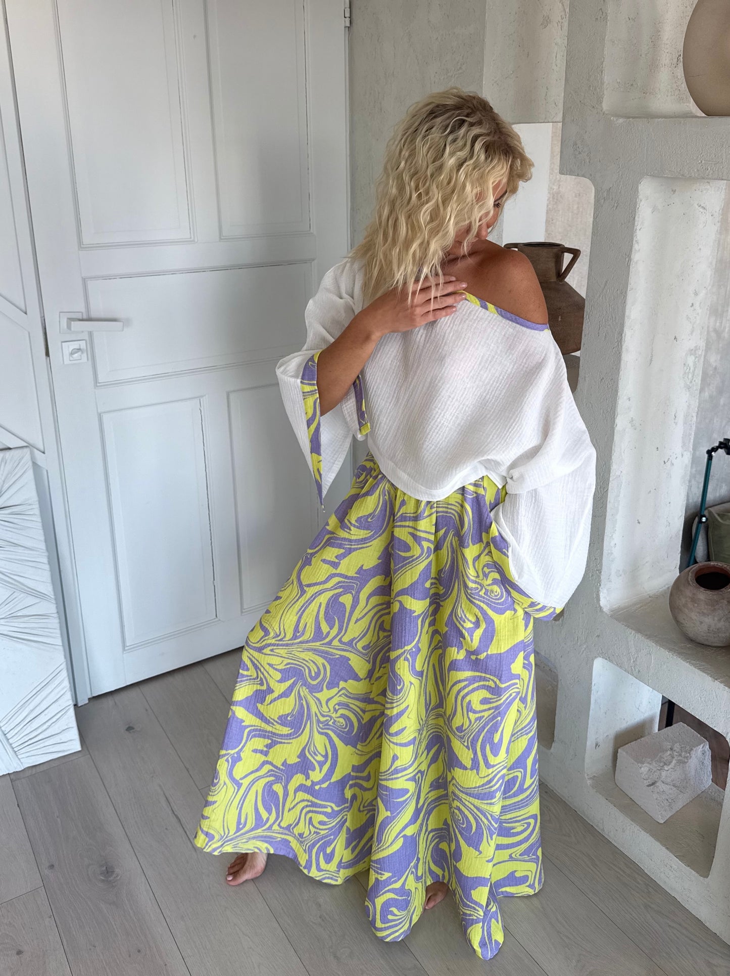 The Muslin Flow Set - Amalfi Lilac