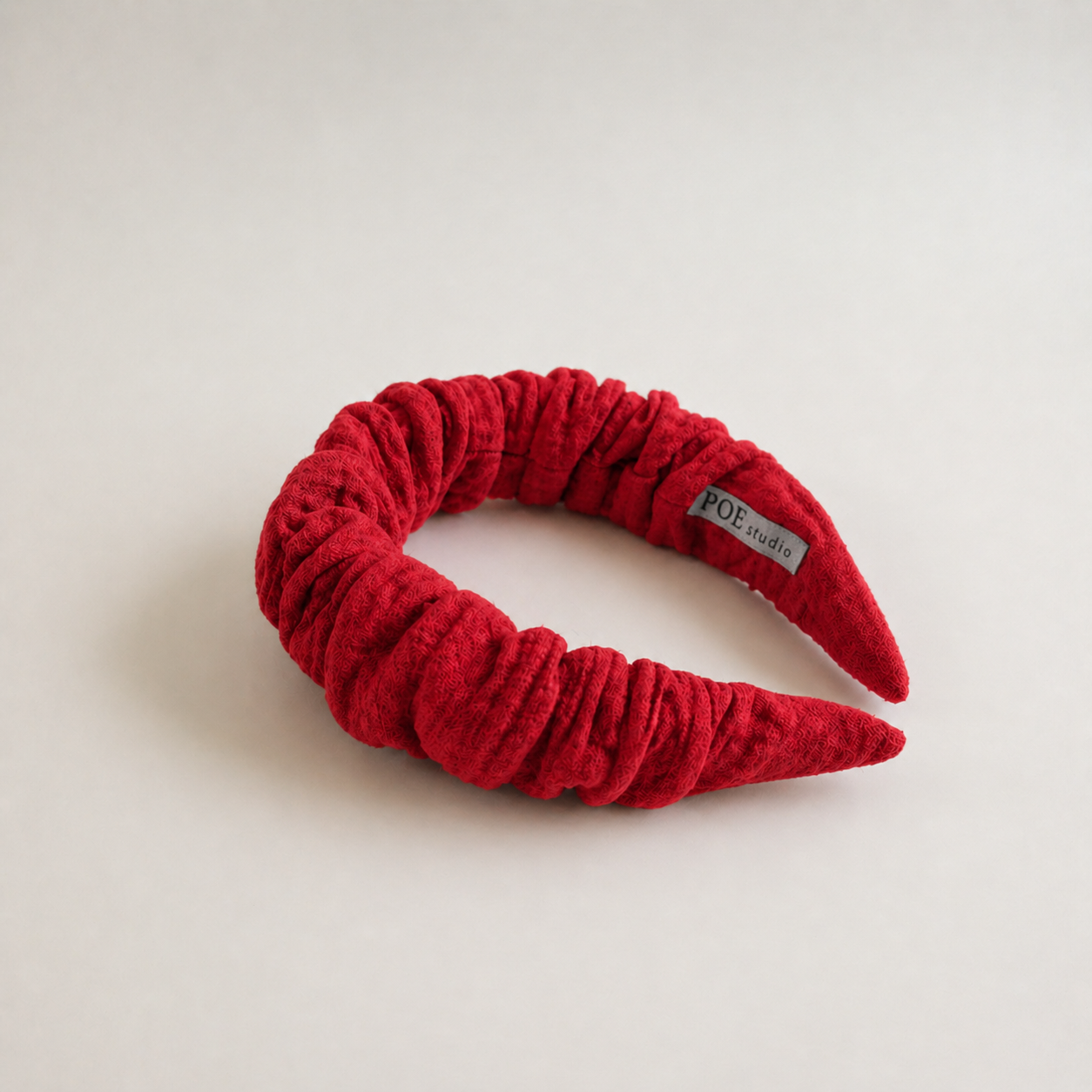 Muslin headband Ruby Red