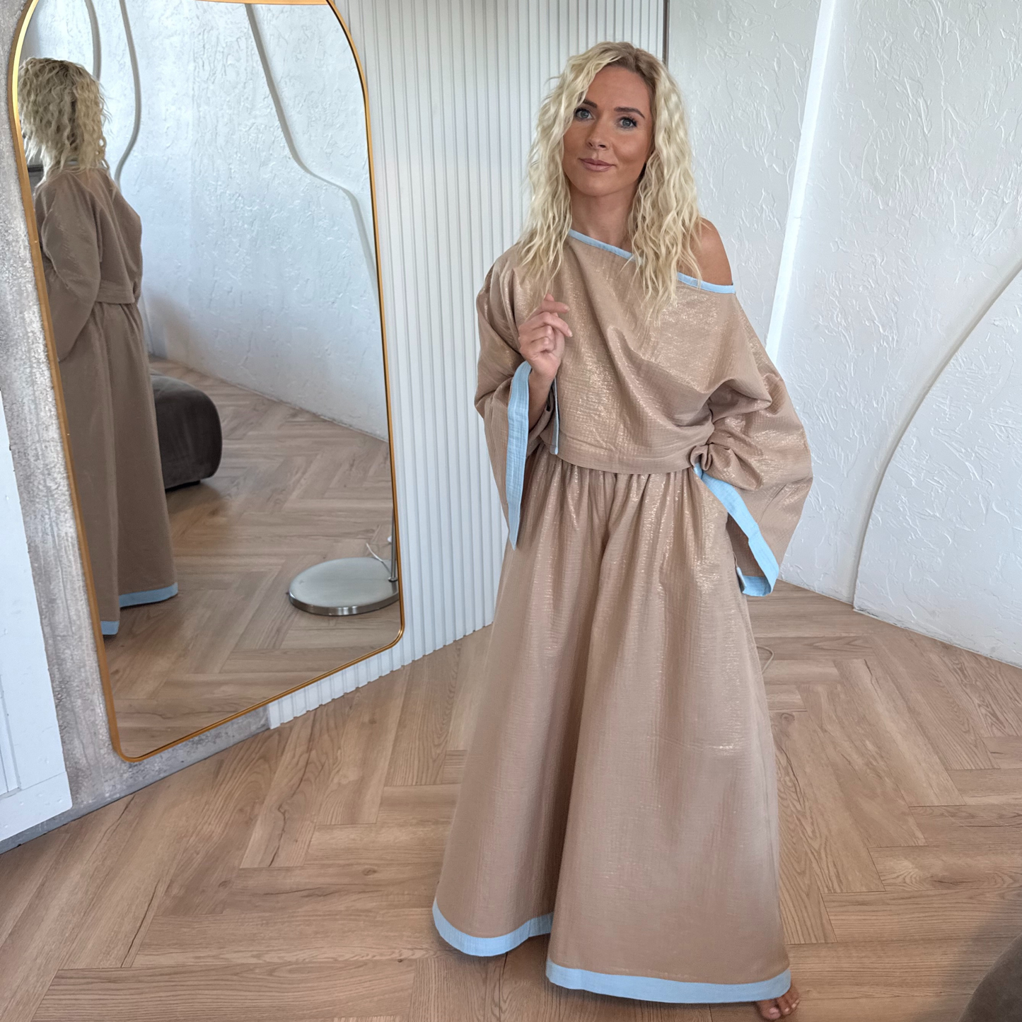The Muslin Flow Set - Sandy Sky